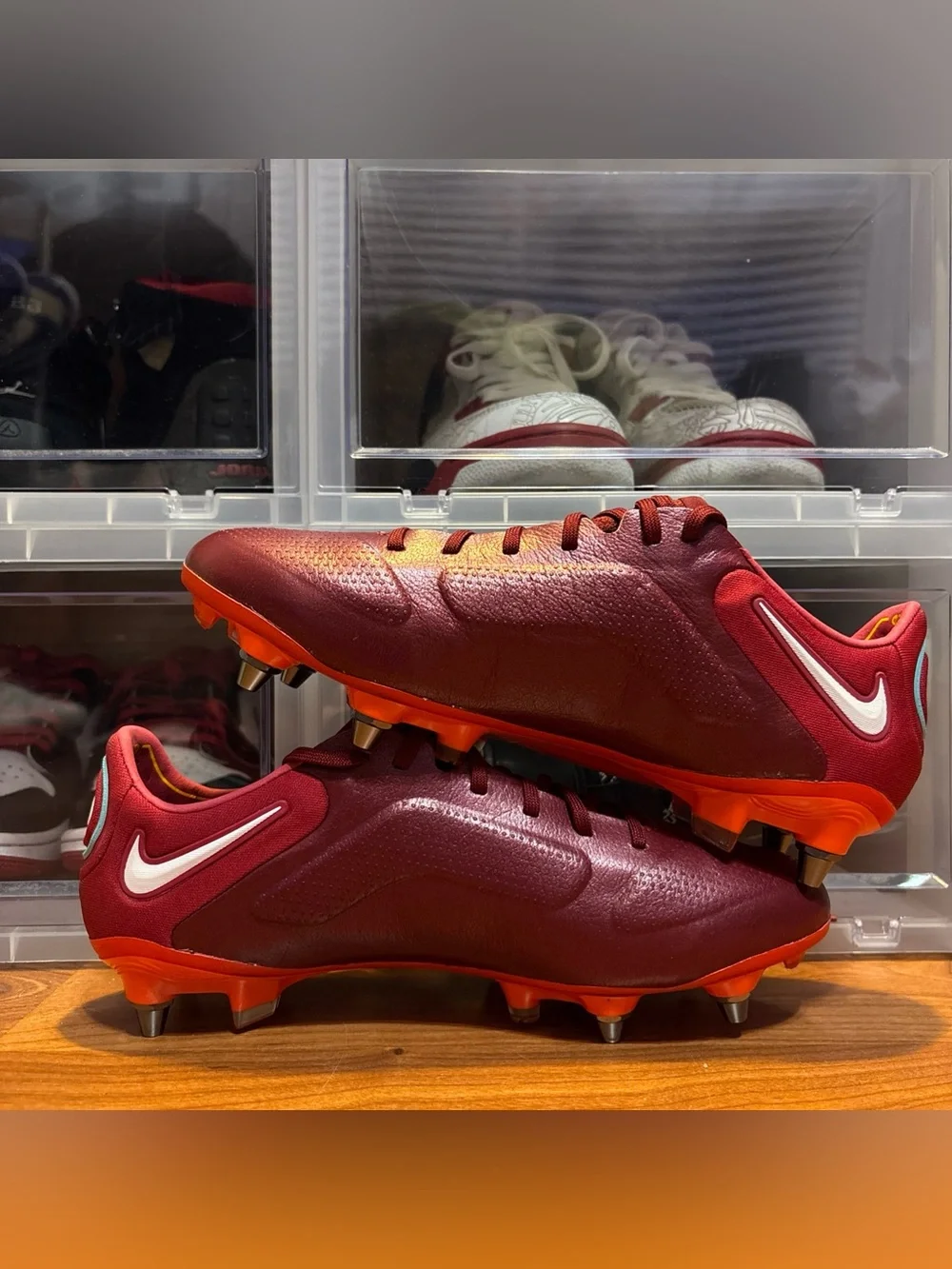 Nike Tiempo Legend 9 Elite SG Pro DJ8039-617 TeamRed Kangaroo Soccer Cleat Sz 7M